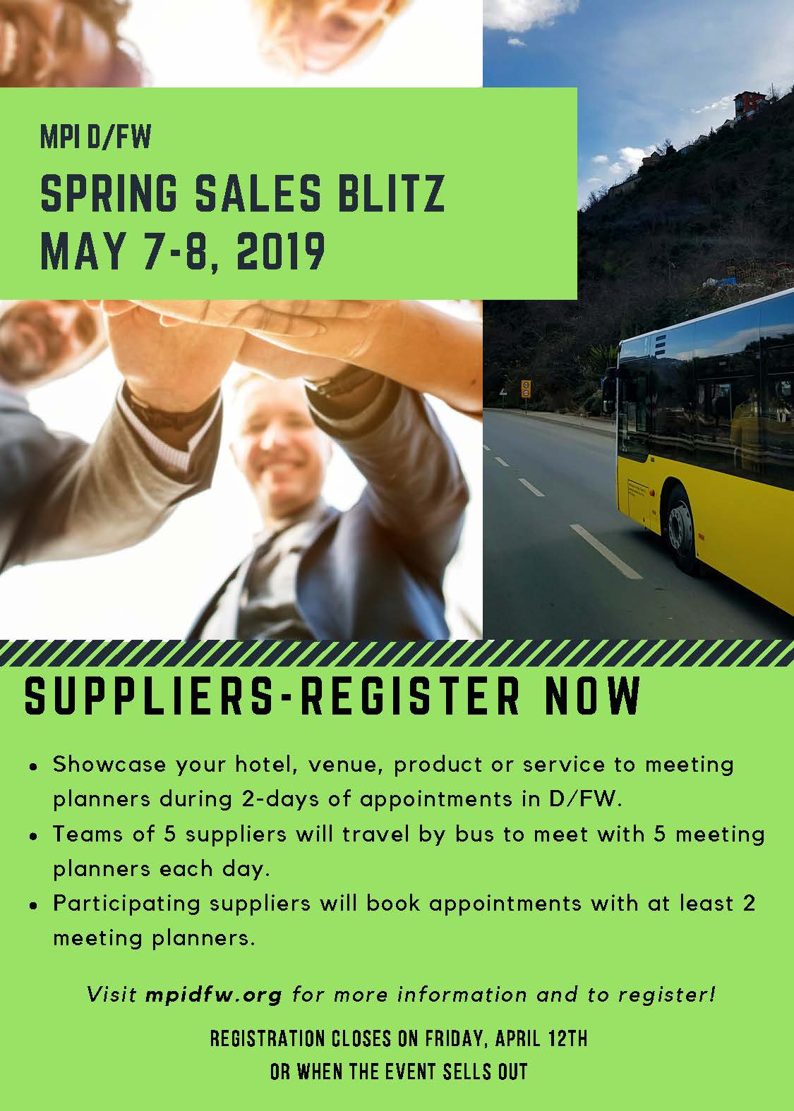 2019 Spring Sales Blitz flyer