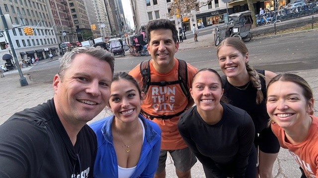 Running with my PRA team in NYC